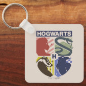 Vintage HOGWARTS™ Stamped Crest キーホルダー (正面)