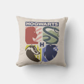 Vintage HOGWARTS™ Stamped Crest クッション (正面)