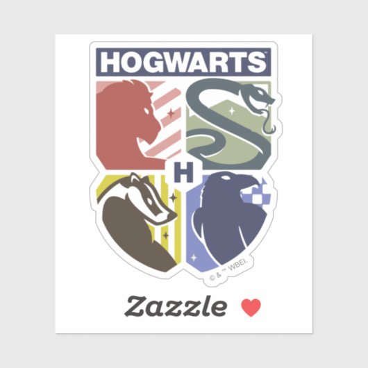 Vintage HOGWARTS™ Stamped Crest シール (シート)