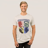 Vintage HOGWARTS™ Stamped Crest トライブレンドＴシャツ (正面全面)