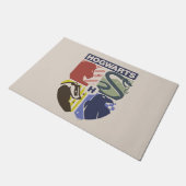 Vintage HOGWARTS™ Stamped Crest ドアマット (アングル)