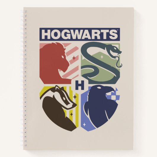Vintage HOGWARTS™ Stamped Crest ノートブック (正面)