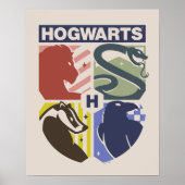 Vintage HOGWARTS™ Stamped Crest ポスター (正面)