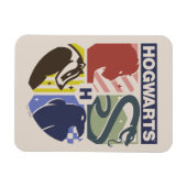 Vintage HOGWARTS™ Stamped Crest マグネット (横)