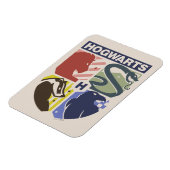 Vintage HOGWARTS™ Stamped Crest マグネット (左側)