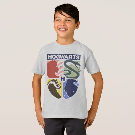 Vintage HOGWARTS™ Stamped Crest Tシャツ (正面フル)