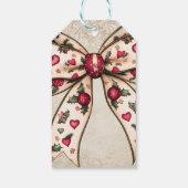Vintage Holiday Bow with Berries ギフトタグ (裏面)