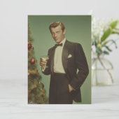 Vintage Holiday Elegance Portrait シーズンカード (スタンド正面)