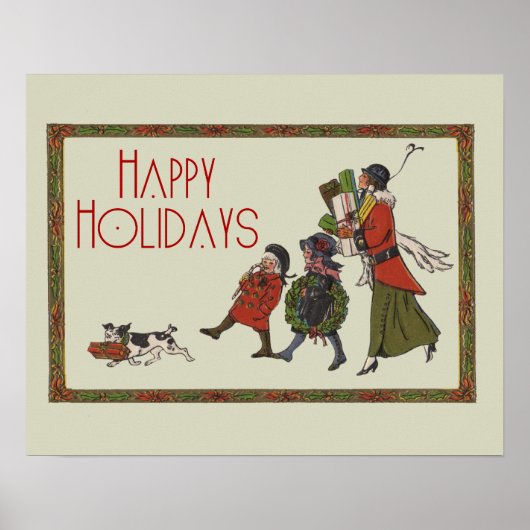 Vintage Holiday Shopping ポスター (正面)