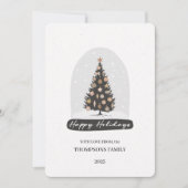 Vintage Holiday Tree Holiday Card シーズンカード (正面)