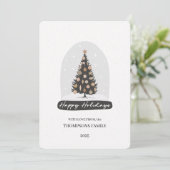 Vintage Holiday Tree Holiday Card シーズンカード (スタンド正面)