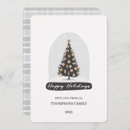 Vintage Holiday Tree Holiday Card シーズンカード