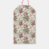 Vintage Holly Berry Christmas Gift Tag ギフトタグ (裏面)