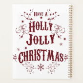 Vintage Holly Jolly Christmas プランナー手帳 (裏面)