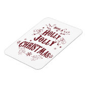 Vintage Holly Jolly Christmas マグネット (左側)