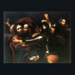 Vintage Holy Jesus christ, Judas kiss, painting ポスター<br><div class="desc">Vintage Holy Jesus christ, Judas kiss,  painting  print poster template customizable size</div>