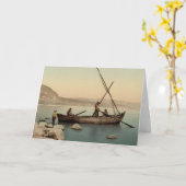 Vintage Holy Land Bible Christmas Card カード (黄色い花)