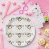 Vintage Honey Bee ペーパープレート (パーティー)