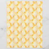 Vintage Honey Bee Damask Journal Paper Sheet (正面)
