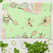 Vintage Honey Bee Decor キッチンタオル (折り畳み)