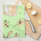 Vintage Honey Bee Decor キッチンタオル (四つ折り)