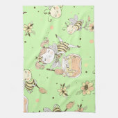 Vintage Honey Bee Decor キッチンタオル (縦)
