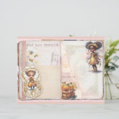 Vintage Honey Bee Journal Paper Sheet (スタンド正面)