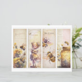 Vintage Honey Bee Journal Paper Sheet (スタンド正面)