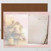 Vintage Honey Bee Journal Paper Sheet (正面/裏面)