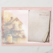 Vintage Honey Bee Journal Paper Sheet (正面)