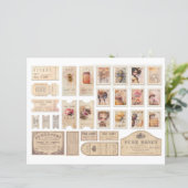 Vintage Honey Bee Journal Paper Sheet (スタンド正面)