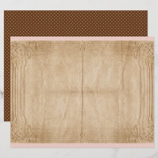 Vintage Honey Bee Journal Paper Sheet (正面/裏面)