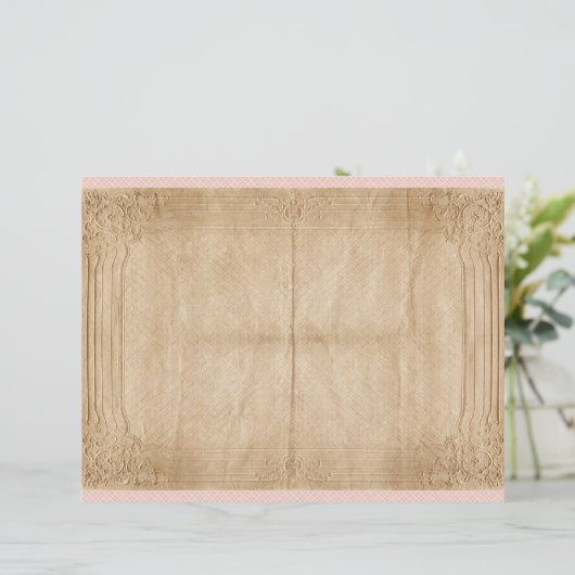 Vintage Honey Bee Journal Paper Sheet (スタンド正面)