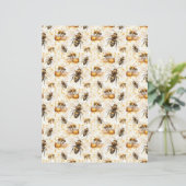 Vintage Honey Bee Journal Paper Sheet (スタンド正面)