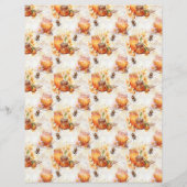 Vintage Honey Bee Journal Paper Sheet (正面)