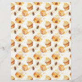 Vintage Honey Bee Journal Paper Sheet (正面)