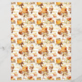 Vintage Honey Bee Journal Paper Sheet (正面)