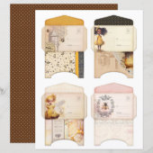 Vintage Honey Bee Journal Paper Sheet (正面/裏面)