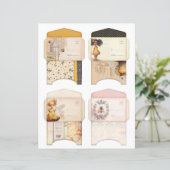 Vintage Honey Bee Journal Paper Sheet (スタンド正面)