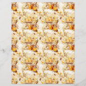 Vintage Honey Bee Journal Paper Sheet (正面)