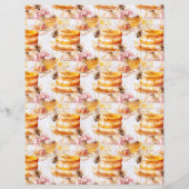 Vintage Honey Bee Journal Paper Sheet (正面)