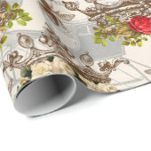 Vintage Honey Bee Pattern  ラッピングペーパー (ロールコーナー)