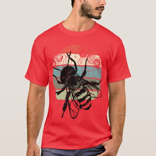 Vintage Honey Beekeeper Beekeeping boy Tシャツ (正面)