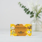 Vintage Honeycomb Beekeeper Honey Apiarist 名刺 (スタンド正面)