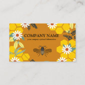 Vintage Honeycomb Beekeeper Honey Apiarist 名刺 (正面)