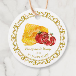 Vintage Honeycomb Pomegranate Honey Hang Tag フェイバータグ