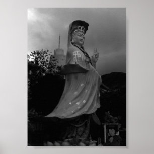 Vintage Hong Kong Repulse Bay Kwun Yam Statue ポスター