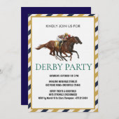 Vintage Horse Race Derby Party Invitation 招待状 (正面/裏面)