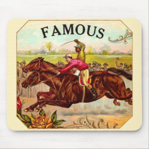 Vintage Horse Racing Thrill of the Race マウスパッド