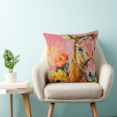 vintage horse wearing cowboy hat クッション (椅子)